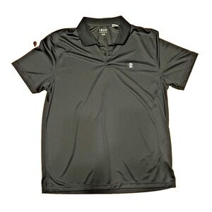 Izod Shirt Mens XL Black Polo Collar Short Sleeve Athletic Golf Cool Lightweight